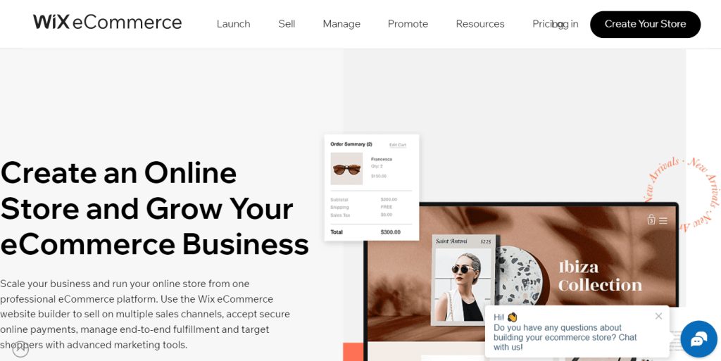 Wix, an e-Commerce platform for small businesses