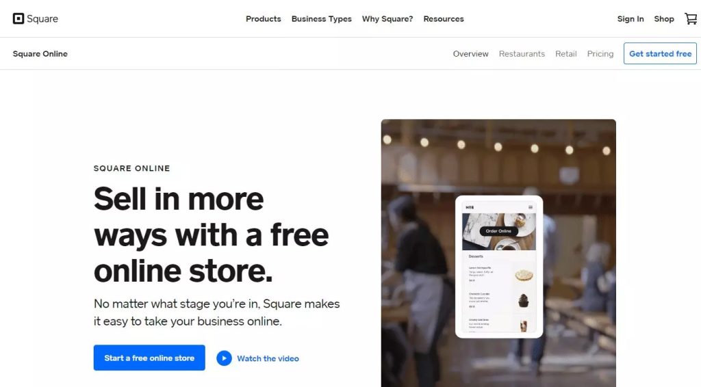Square Online is a great e-Commerce platform